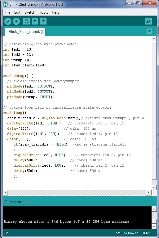 Obr. 3 Programátorské prostredie